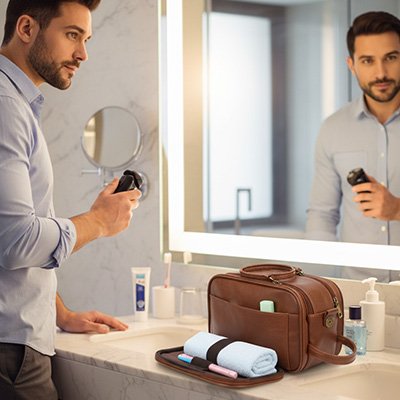 Trousse de toilette homme